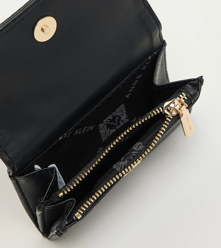 ANNE KLEIN  Anne Klein Logo Detail Flap Wallet for Women | Best Price UAE